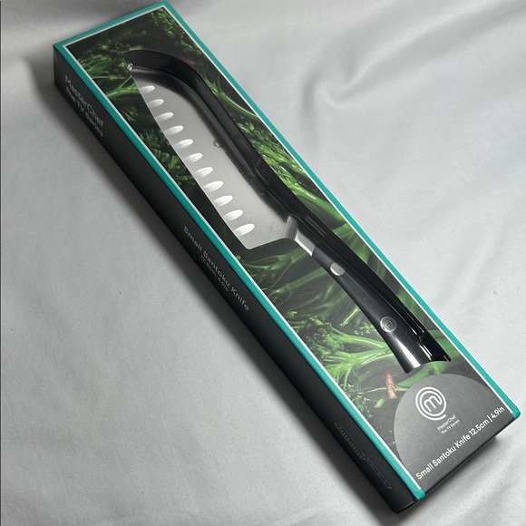 master chef, the tv series Other - NWT Master Chef Carbon Steel Santoku Knife - Black